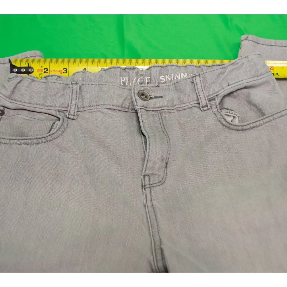 The Children's Place Boys Skinny Jeans Size 16 Gray Casual School Outing